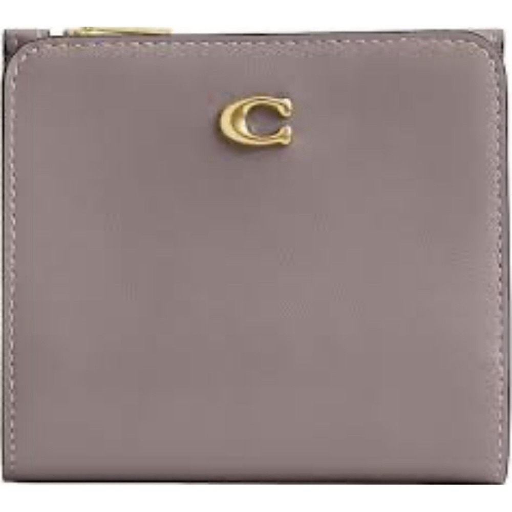 Coach Essential Slim Billfold Compact Wallet Mauve Ash Calf Leather NWT